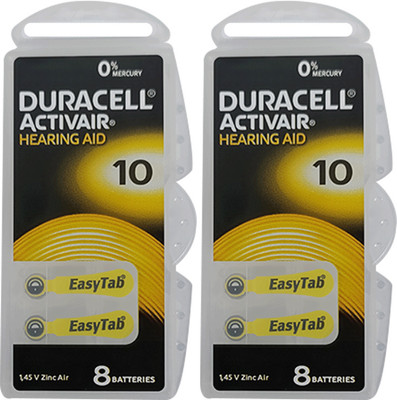 DURACELL Size 10 Hearing Aid   Battery(Pack of 16)