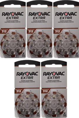 Rayovac Size 312 Hearing Aid   Battery(Pack of 40)