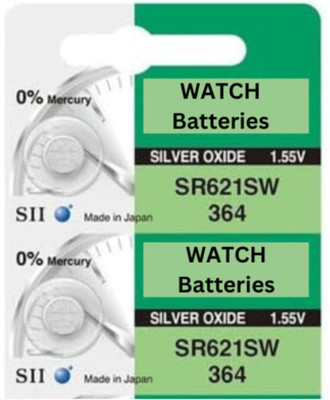 Gami Retails SR621SW Silver Oxide Coin Watch Batteries-1.55 V, Zero Mercury  Battery(Pack of 3)