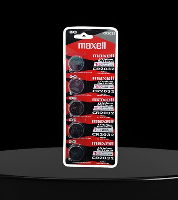 PREMBROTHERS Maxell CR2032 3V Button Cell (Pack Of 5)for Wrist watches, Calculators, Heart-rate monitors, Toys & games and Personal organizers  Battery(Pack of 5)