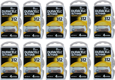 DURACELL DU312 10 Strips Batteries pack  Battery(Pack of 60)