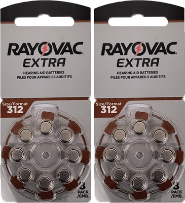 Rayovac Size 312 Hearing Aid   Battery(Pack of 16)