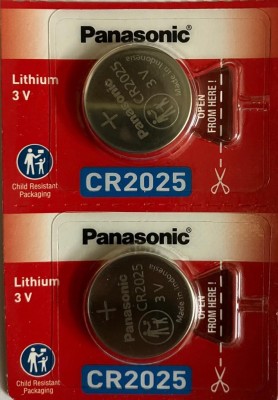 Panasonic CR2025 3V Coin cell battery  Battery(Pack of 2)