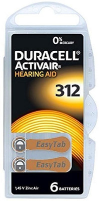 DURACELL Hearing Aid  Size 312, 1 strip (6  )  Battery