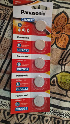 Panasonic CR2032 3V COIN BATTERY  Battery(Pack of 5)