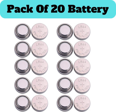 TechSupreme LR44 / AG13 / 357A / A76 / SR44 1.5v Button Cell - Pack Of 20  A6  Battery(Pack of 20)