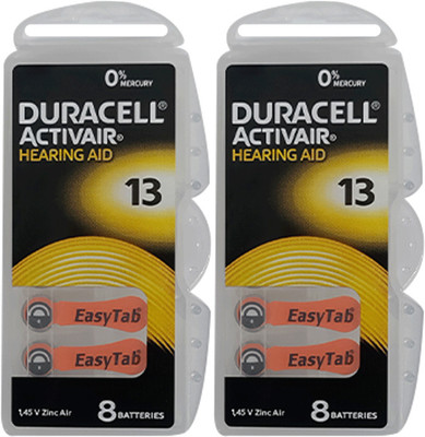 DURACELL Size 13 Hearing Aid   Battery(Pack of 16)