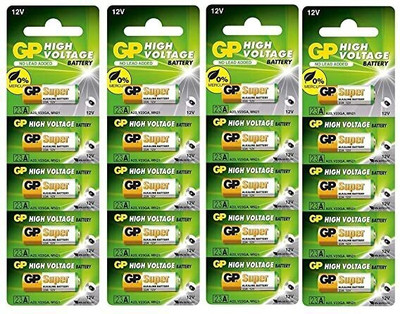 Flysmart 23A Pack of 20 Pieces 12V Alkaline  Voltage Cell Car Remote   Battery(Pack of 20)