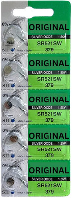 Gami Retails SR521SW 379 Silver Oxide Button Cell – 1.55V  for Watches and Electronics  Battery(Pack of 3)