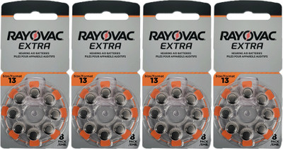 Rayovac Size 13 Hearing Aid   Battery(Pack of 32)
