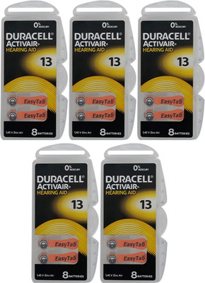 DURACELL Size 13 Hearing Aid   Battery(Pack of 40)