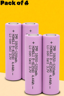 3BAAN X162 3.7V 1200mAh Rechargeable  Ideal for Flashlights,Gadgets  Battery(Pack of 4)