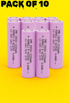 Nilesawar H63 1200mAh 3.7V Lithium-ion  – IMR Rechargeable Cell for DIY Projects  Battery(Pack of 10)