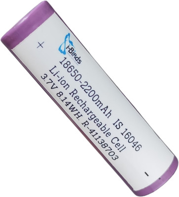 I-Birds Enterprises 18650 Rechargeable  3.7V Batteries 2200mAh Flat Top   Battery
