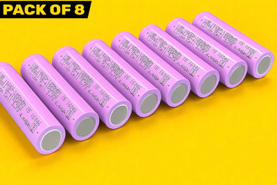 Nilesawar J301 Li-ion Rechargeable  3.7V 1200mAh – Single Cell for Torch & RC Toys  Battery(Pack of 8)