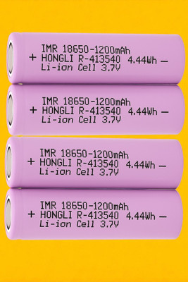 Shamsa X368 3.7V Li-ion 18650  – 1200mAh Rechargeable Cell for Emergency Lights  Battery(Pack of 4)