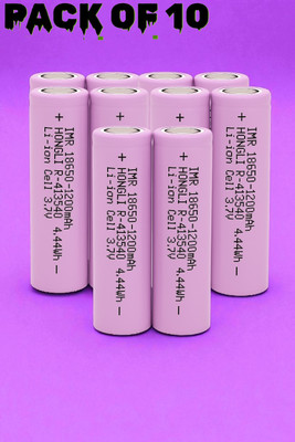 Shamsa H92 3.7V 1200mAh Rechargeable  Ideal for Flashlights,Gadgets  Battery(Pack of 10)