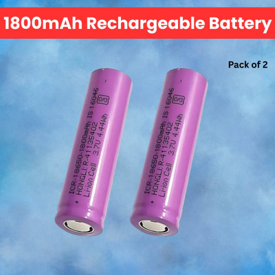GUGGU Rechargeable  1800Mah Lithium-Ion  For Light Speaker Pack of 1I189  Battery(Pack of 2)