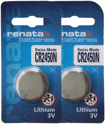 DawnRays Original Renata Cr 2450 3V Swiss Made Lithium  Coin Cell  Battery(Pack of 2)