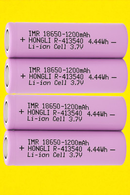 Sagaft X356 Rechargeable 18650  – Li-ion 3.7V 1200mAh Cell for Multipurpose Use  Battery(Pack of 4)