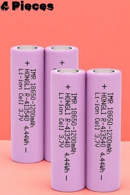 Ziddjeet X81 Li-ion Rechargeable  3.7V 1200mAh – Single Cell for Torch & RC Toys  Battery(Pack of 4)