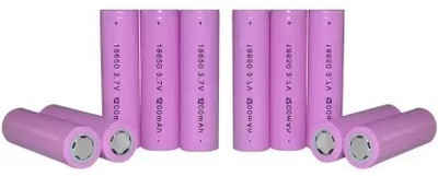 BSVR 240 Rechargeable Lithium-Ion 18650 Cell Emergency Light Torch PowerBank  Battery(Pack of 10)