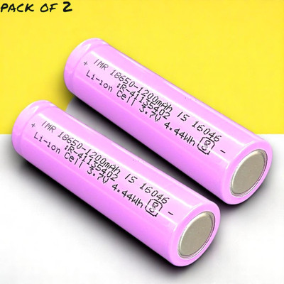 3BAAN X470 1356 mAh 18650 Lithium-Ion Rechargeable for Multi-Purpose   Battery(Pack of 2)