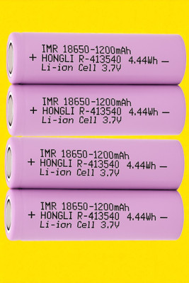 Ziddjeet X363 1200mAh 3.7V Lithium-ion  – IMR Rechargeable Cell for DIY Projects  Battery(Pack of 4)