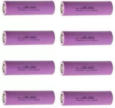 NKL 26 Rechargeable Lithium-Ion 18650 Cell Emergency Light Torch PowerBank  Battery(Pack of 8)