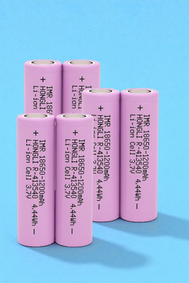 3BAAN F3 1200mAh 3.7V Lithium-ion  – IMR Rechargeable Cell for DIY Projects  Battery(Pack of 6)