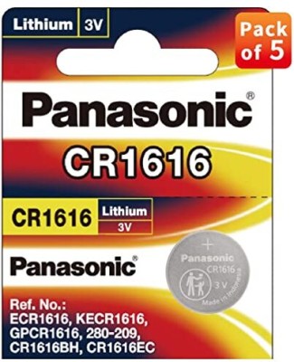 MICROUSB Panasonic CR1616 3V Lithium Coin   Battery(Pack of 5)