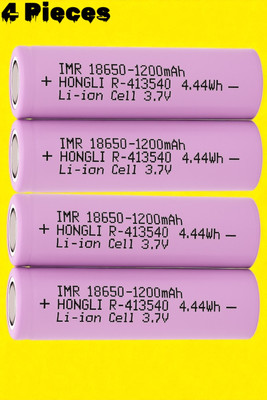 Nilesawar X143 1200mAh 3.7V Lithium-ion  – IMR Rechargeable Cell for DIY Projects  Battery(Pack of 4)