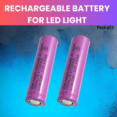 GUGGU Rechargeable  1800Mah Lithium-Ion  For Light Speaker Pack of 1I49  Battery(Pack of 2)
