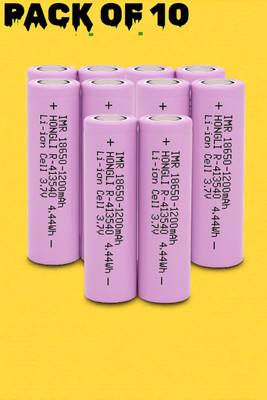 Shamsa H72 3.7V 1200mAh Rechargeable  Ideal for Flashlights,Gadgets  Battery(Pack of 10)