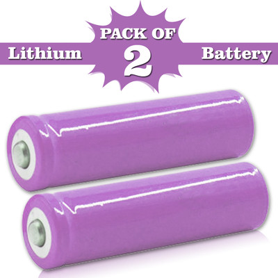 Pick Ur Needs 2000mAh 3.7V 18650 Lithium Li-ion  with Wired, 65x18mm  Battery(Pack of 2)