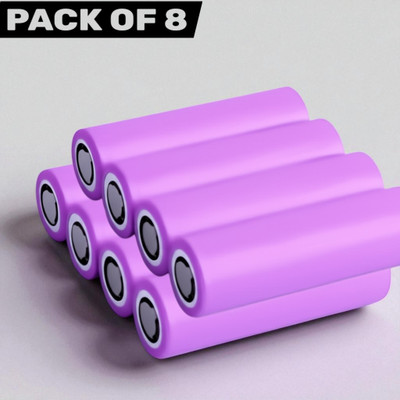 Shamsa J182 3.7V 1200mAh Rechargeable  Ideal for Flashlights,Gadgets  Battery(Pack of 8)