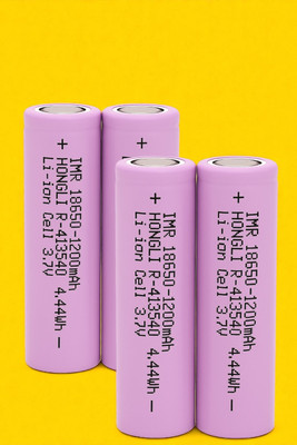 3BAAN X446 Rechargeable 18650  – Li-ion 3.7V 1200mAh Cell for Multipurpose Use  Battery(Pack of 4)