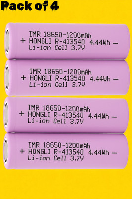 Sagaft X277  1200mAh 3.7V – Single Unit for Torchlight, Remote Car, DIY Kits  Battery(Pack of 4)