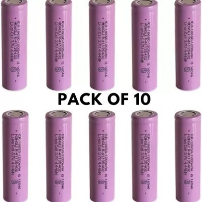 NKL 12 Rechargeable Lithium-Ion 18650 Cell Emergency Light Torch PowerBank  Battery(Pack of 10)