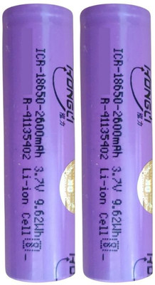 UNIXAA 18650 3.7V Rechargeable Lithium Li-ion 2600mAh   Battery(Pack of 2)
