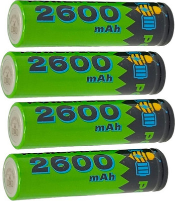 Ekavir 3.7v 2600mAh 18650 Lithium Ion Li-ion Cell Rechargable  (Pack of 04 )  Battery(Pack of 4)