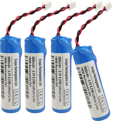 Svojas 3.7v 2600mAh Rechargeable 18650  4 Pcs  Battery(Pack of 4)