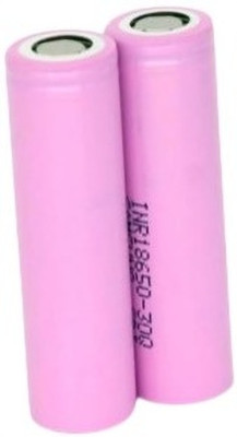 MICROUSB Samsung INR18650 3000mAh 30Q 3.7V Rechargeable Lithium   Battery(Pack of 2)