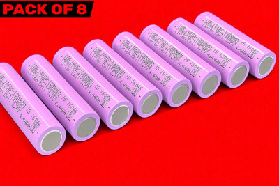 3BAAN J233 1200mAh 3.7V Lithium-ion  – IMR Rechargeable Cell for DIY Projects  Battery(Pack of 8)