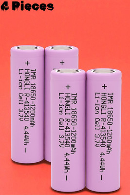 Ziddjeet X66 Rechargeable 18650  – Li-ion 3.7V 1200mAh Cell for Multipurpose Use  Battery(Pack of 4)