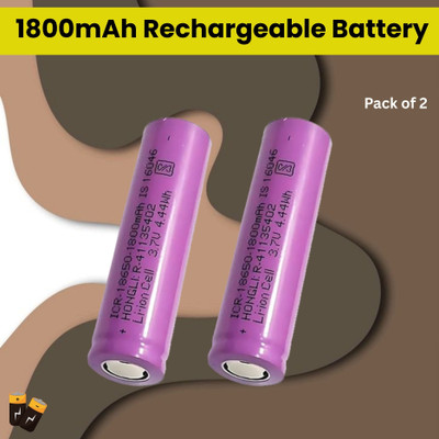 SYARA Rechargeable Bateries 1800Mah Lithium-Ion For Laptop/Student Project/TrimmerC34  Battery(Pack of 2)