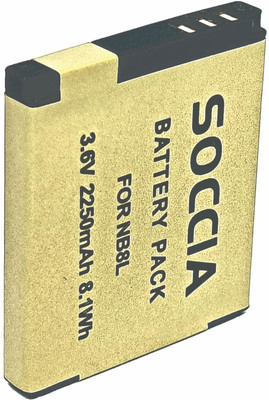 SOCCIA NB8L Lithium-ion Rechargeable Camera Battery  Camera Battery Charger(Yellow)