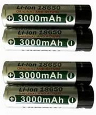 MICROUSB VIPOW 18650 3.7V  Pack of 4  Battery(Pack of 4)