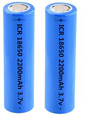 Ekavir 18650 cell 3.7V, 2200mAh Li-ion Rechargeable 2 Pcs   Battery(Pack of 2)