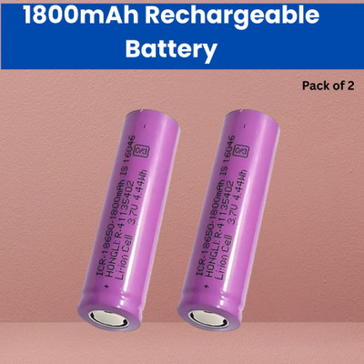 GUGGU Rechargeable  1800Mah Lithium-Ion  For Light Speaker Pack of 1U208  Battery(Pack of 2)